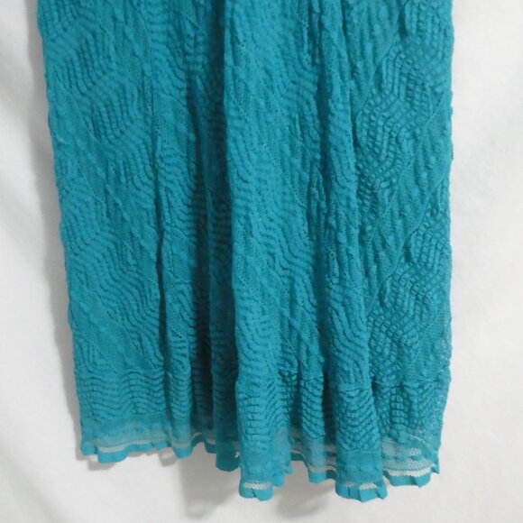 RABBIT RABBIT RABBIT DESIGNS | size 12 | Lined Short Sleeve Turquoise Dress - Picture 7 of 16